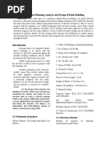 A Project Report On Planning Analysis and Design of Multistorey Bank Building Using Etabs Paper