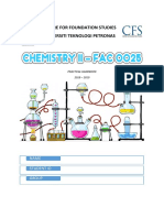 Lab Manual Chemistry Ii - July 2018