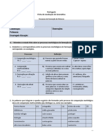 Ficha Processos Formação de Palavras 3CEB