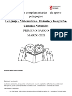 Actividades Complementarias MARZO de Apoyo Pedagógico