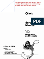 Onan Service Manual YD Generators and Controls 900-0184