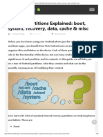 Android Partitions Explained - Boot, System, Recovery, Data, Cache & Misc