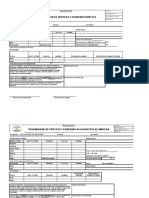 Registro de Trazabilidad Proceso y Envasado