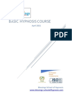 Basic Hypnosis Course - April 2021