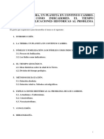 Tema 18. La Tierra, Un Planeta en Continuo Cambio. Los Fósiles Como Indicadores. El Tiempo Geológico. Explicaciones Históricas Al Problema de Los Cambios