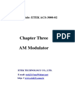 Chapter Three AM Modulator: Trainer Module: ETEK ACS-3000-02