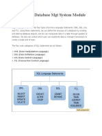 Advanced DBMS Course - Module