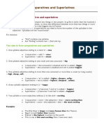 Comparatives and Superlatives