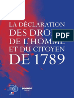 Declaration Droits de L Homme Et Du Citoyen Livret Pedagogique