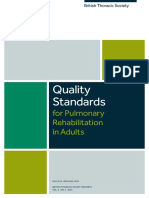 BTS Quality Standards For Pulmonary Rehabilitation in Adults