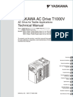 YASKAWA AC Drive T1000V: Technical Manual