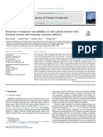 Reduction of Moisture Susceptibility of Cold Asphalt Mixture With