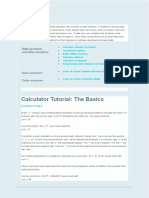 Calculator Tutorial: The Basics: High-Precision Scientific Calculator