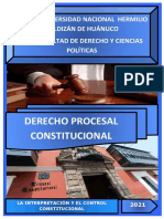 La Interpretación y Control Constitucional