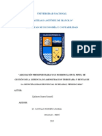 Universidad Nacional "Santiago Antúnez de Mayolo" Facultad de Economía Y Contabilidad