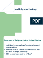 American Religious Heritage