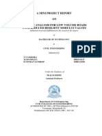 A Mini Project Report ON Kenpave Analysis For Low Volume Roads With Reduced Resilient Modulus Values