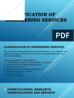 Classification of Engineering Services