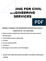 Charging For Civil Engineering Services