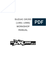 Suzuki Dr350 (1991-1999) Workshop Manual