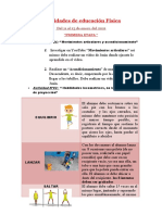 Actividades de Educación Física - Primera Etapa