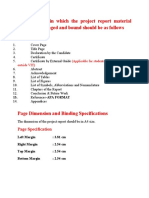 The Sequence in Which The Project Report Material Should Be Arranged and Bound Should Be As Follows