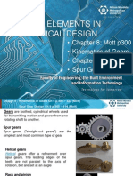 Design II MDE 221 Mott CH 8 and CH 9 Spur Gears