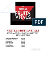 Nestle Fruitavitals: Fundamentals of Marketing Final Report