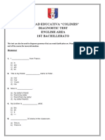 Prueba de Diagnostico 1ero Bgu