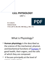 1.1 Cell Physiology