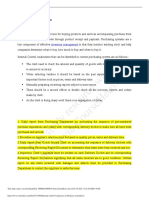 Internal Control Weaknesses in Purchase System