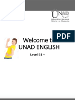 Welcome To Unad English: Level B1 +