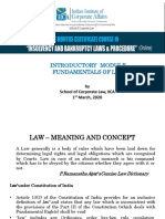 Fundamentals of Law and Corporate Law in India