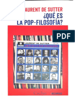 Laurent de Sutter - Qué Es La Pop-Filosofía