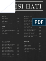 Black Textured Simple Coffee Drink Menu