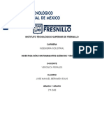 Investigación Contaminantes Químicos y Biológicos