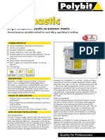 Polymastic: Single Component Acrylic Co-Polymer Mastic