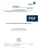 Engineering Report: Process Automation Systems 2014 Reliability Report