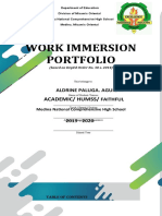 Shs-Work Immersion Portfolio