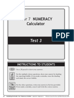 Year 7: Numeracy Calculator