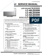 Service Manual LC-40LE830M LC-46LE830M LC-52LE830M LC-60LE830M