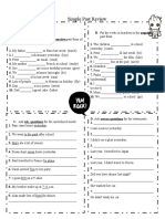 Simple Past Review Worksheet Templates Layouts - 119037