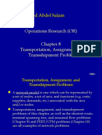 Transportation and Assignment Problem