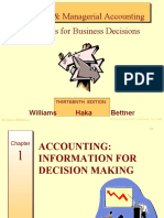 Financial & Managerial Accounting The Basis For Business Decisions