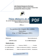 1 La Gestion Des Risques Du Crédit Revue