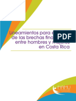 Lineamientos para El Cierre de Las Brechas Financieras Entre Hombres y Mujeres en CR