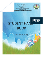 Student Hand-Book: District of Orani Alikabok Elementary School