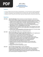 Jill Coffey Resume Id Learning Design 2021