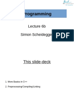 Lecture 6b CPP More Basics