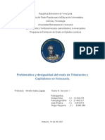 02 TRABAJO Problemática y Desigualdad Del Modo de Tributación y Capitalismo en Venezuela